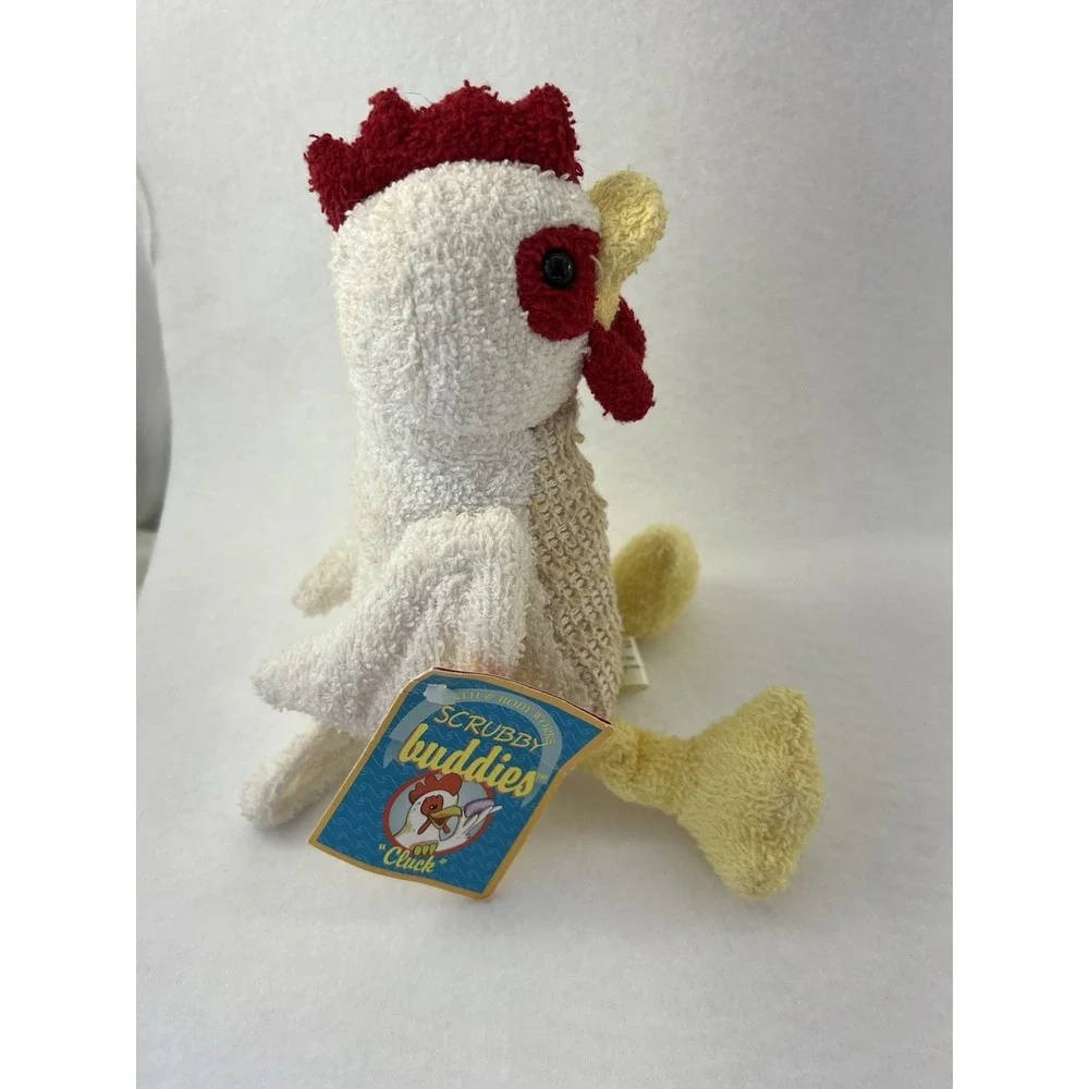 Bath & Body Works Scrubby Buddies Cluck Chicken‎ Farm Plush Washcloth Toy